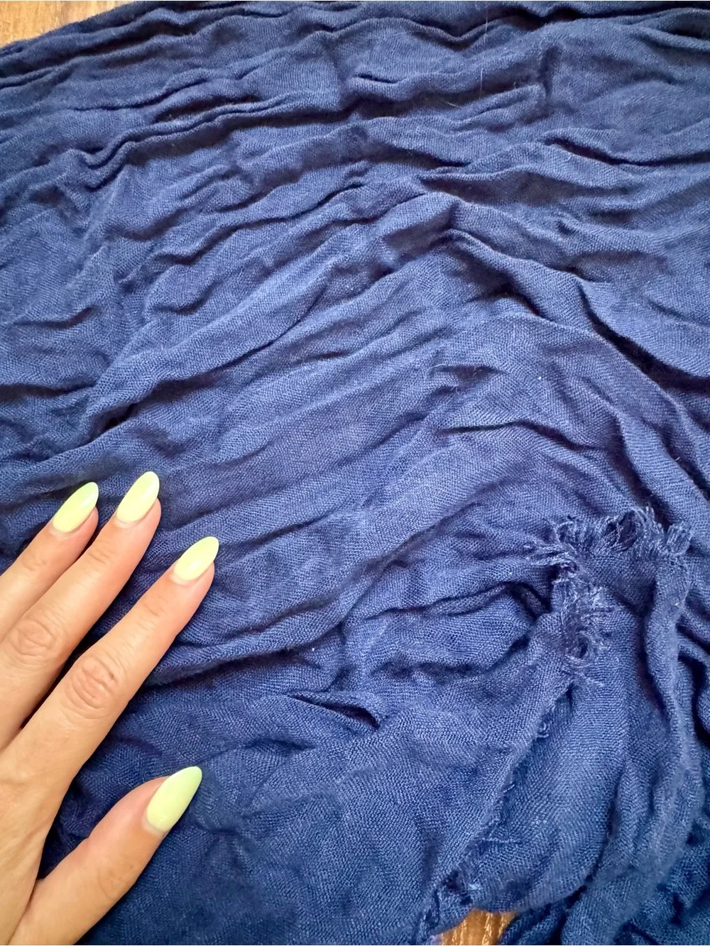 J. Crew Navy Lightweight Scarf